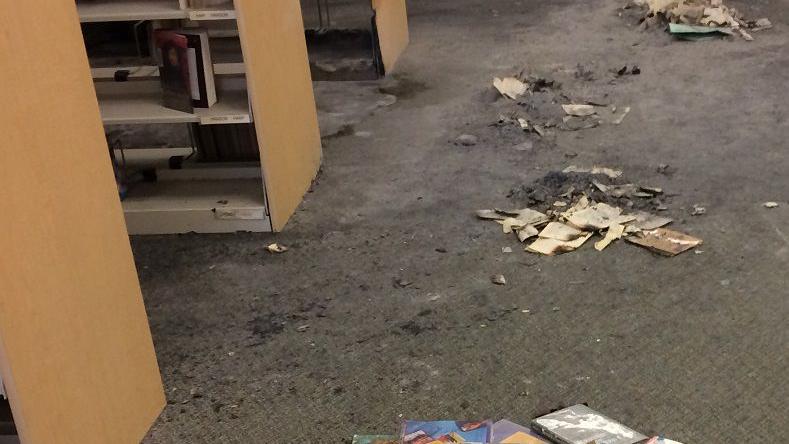 Amphi schools vandalized; library set afire, computers destroyed